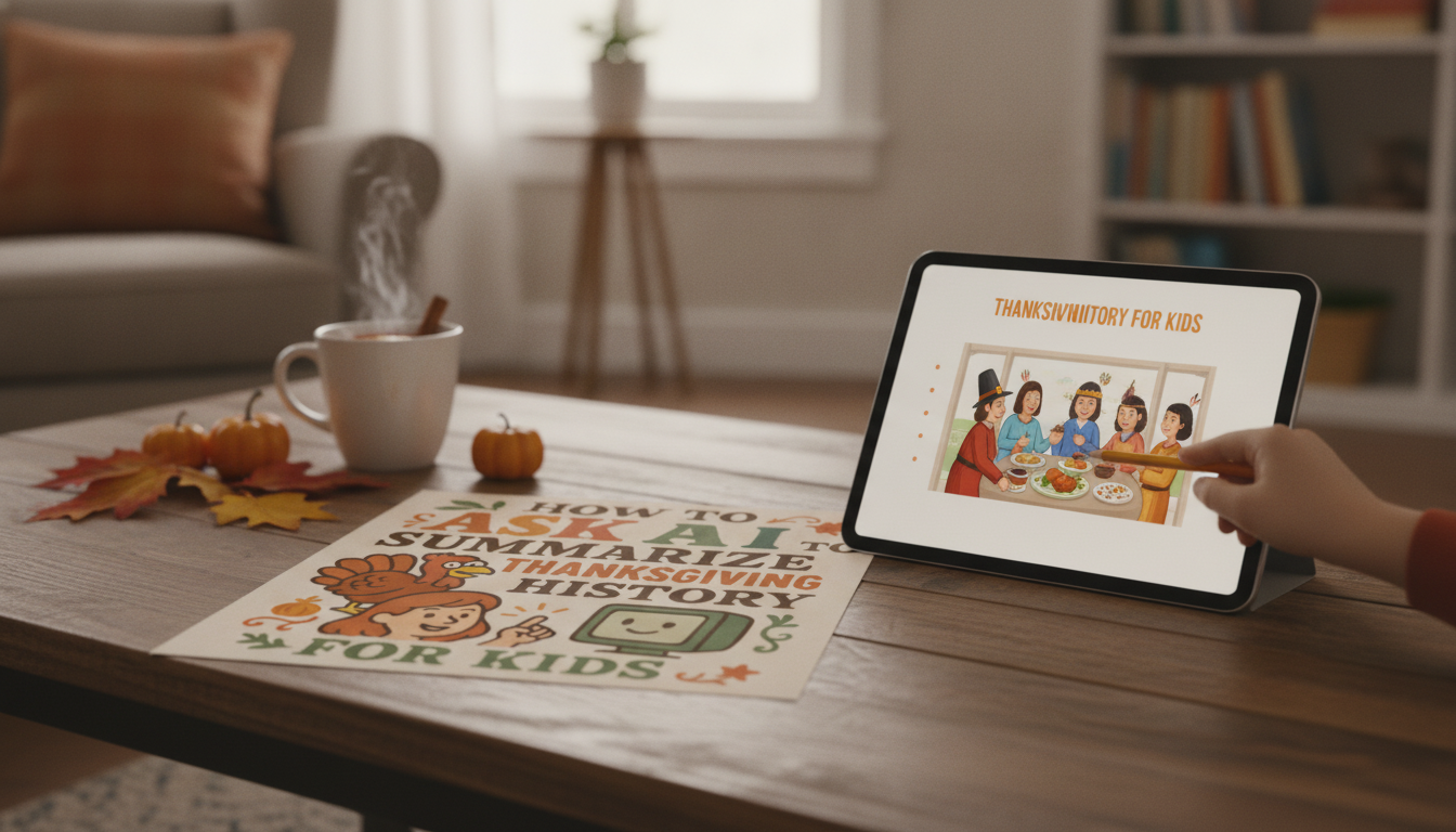 AI Checklist for Teaching Thanksgiving History to Kids
