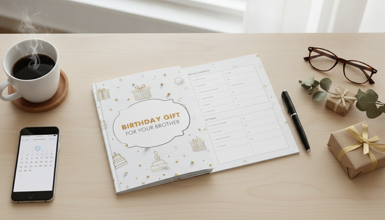Printable Birthday Gift Checklist for Your Brother