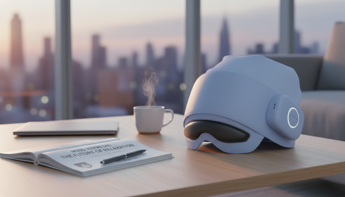 Heat + Bluetooth Eye & Head Massager for Screen Relief