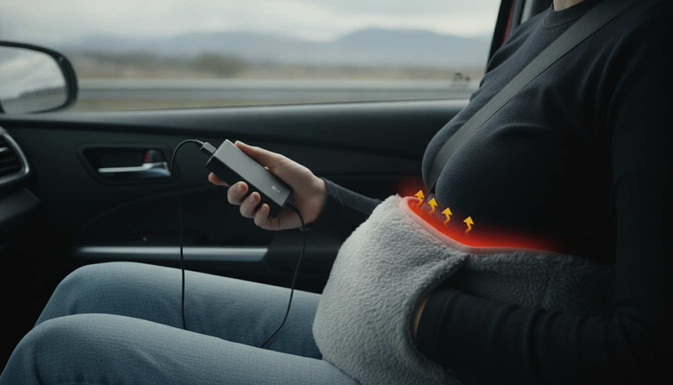 USB Heated Abdominal Pad: Wear It or Hold It