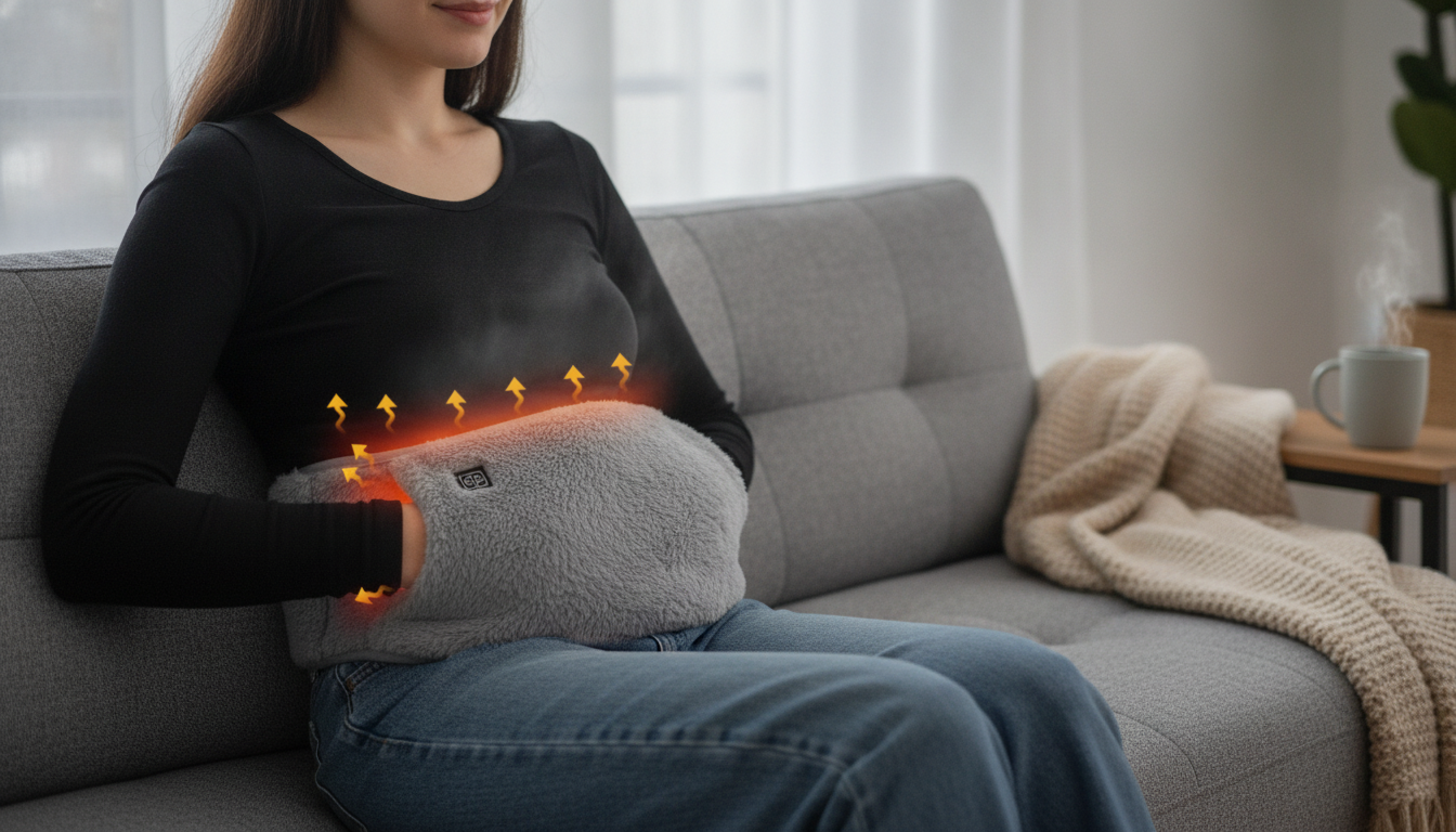 USB Heated Abdominal Pad: Power Bank Warmth Time