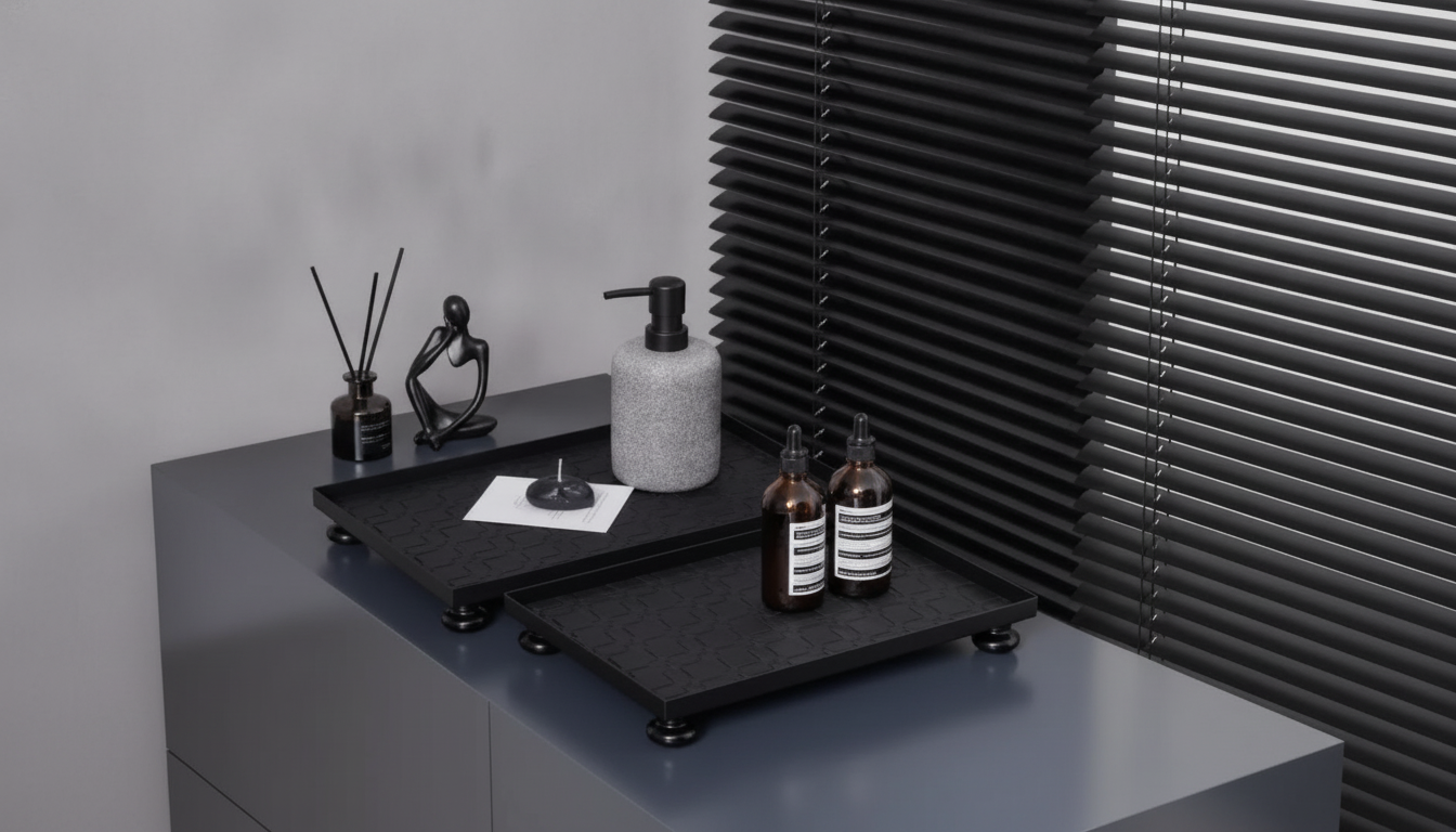 Leather-Lined Trays on Wet Bathroom Counters: Safe?