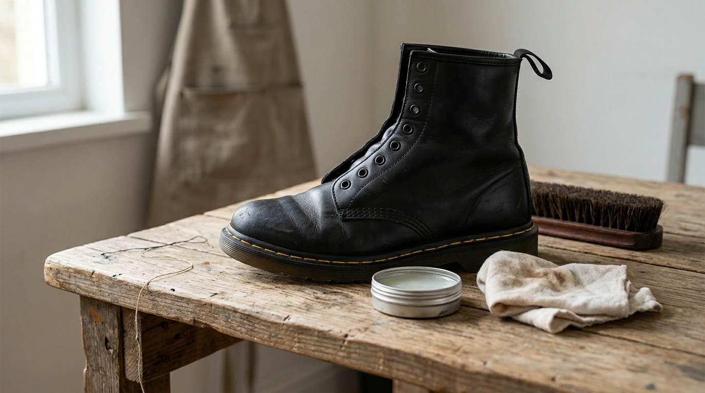 Clean & Condition Black Dr. Martens to Prevent Cracks