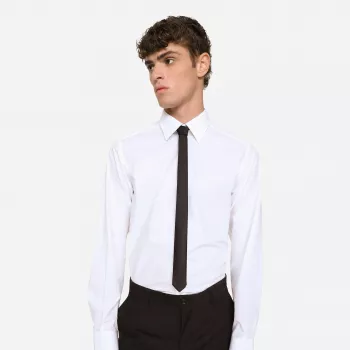 D&G GOLD White Slim-Fit Cotton Shirt: Style & Care
