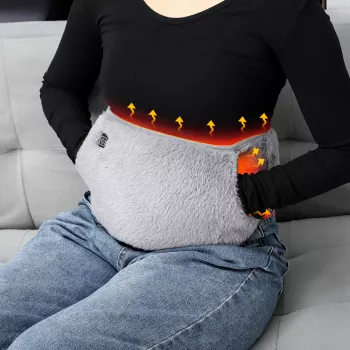 USB Heated Abdominal Pad: 3 Heat Levels for Waist & Hands